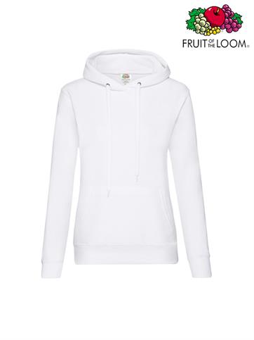FELPA CAPPUCCIO DONNA SAGOMATA BIANCO