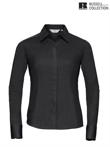 924F CAMICIA DONNA M/L POP. NERO