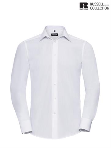 924M CAMICIA UOMO M/L POP. BIANCO