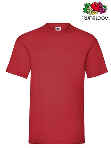 T-SHIRT VALUEWEIGHT GIROCOLLO UOMO M/C ROSSO