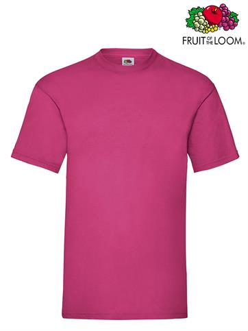 T-SHIRT VALUEWEIGHT GIROCOLLO UOMO M/C FUCSIA