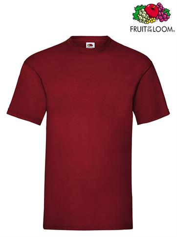T-SHIRT VALUEWEIGHT GIROCOLLO UOMO M/C ROSSO MATTONE