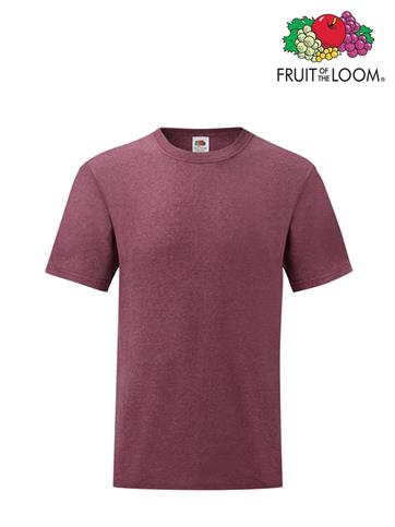 T-SHIRT VALUEWEIGHT GIROCOLLO UOMO M/C VINTAGE BORDEAUX