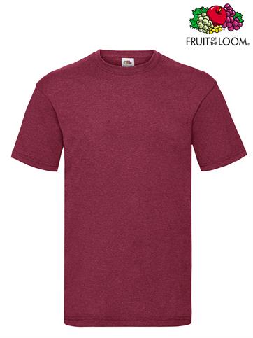 T-SHIRT VALUEWEIGHT GIROCOLLO UOMO M/C VINTAGE ROSSO