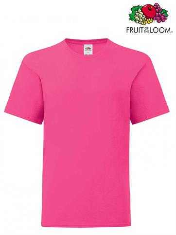 T-SHIRT BAMBINO ICONIC M/C FUCSIA