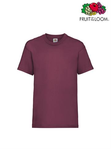 T-SHIRT BIMBO VALUEWEIGHT M/C BORDEAUX