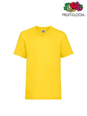 T-SHIRT BIMBO VALUEWEIGHT M/C GIALLO ACCESO