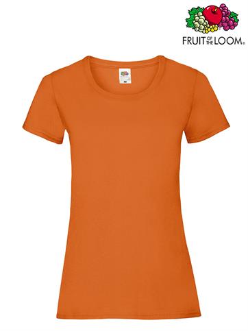T-SHIRT VALUEWEIGHT GIROCOLLO DONNA M/C ARANCIO