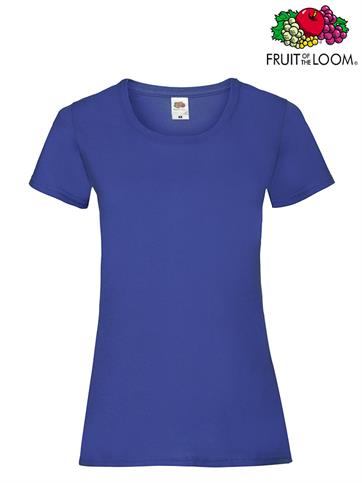T-SHIRT VALUEWEIGHT GIROCOLLO DONNA M/C ROYAL