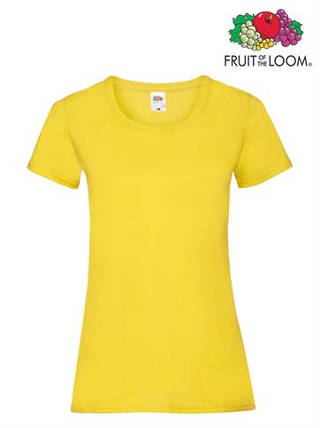 T-SHIRT VALUEWEIGHT GIROCOLLO DONNA M/C GIALLO ACCESO