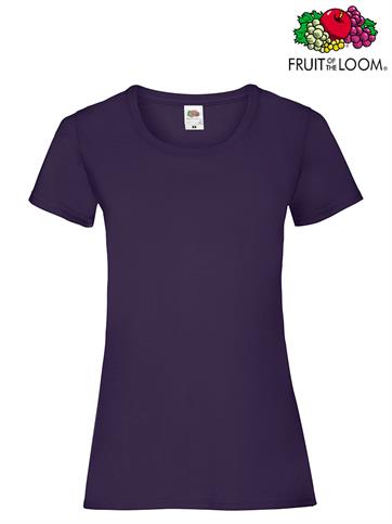 T-SHIRT VALUEWEIGHT GIROCOLLO DONNA M/C PORPORA