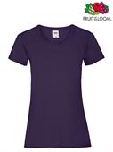 T-SHIRT VALUEWEIGHT GIROCOLLO DONNA M/C PORPORA