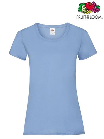 T-SHIRT VALUEWEIGHT GIROCOLLO DONNA M/C BLU COBALTO