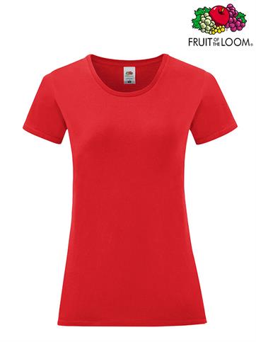 T-SHIRT DONNA ICONIC M/C ROSSO