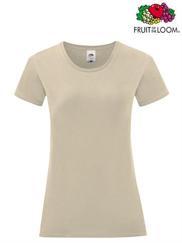 T-SHIRT DONNA ICONIC M/C NATURAL