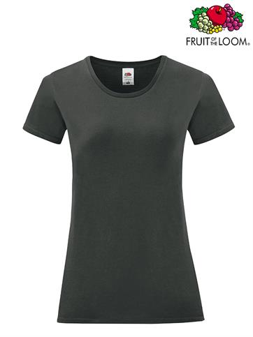 T-SHIRT DONNA ICONIC M/C LIGHT GRAPHITE