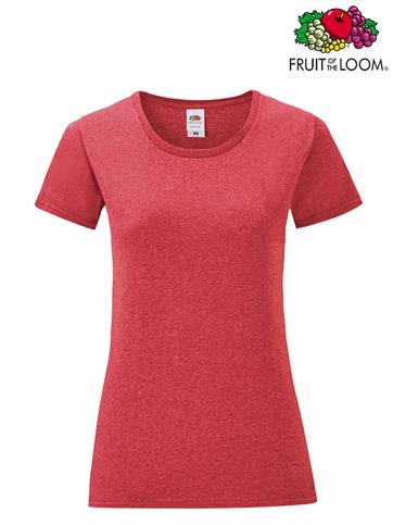 T-SHIRT DONNA ICONIC M/C VINTAGE ROSSO