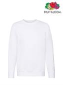 FELPA PREMIUM SET-IN BAMBINO GIROCOLLO BIANCO