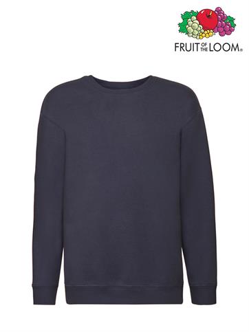 FELPA PREMIUM SET-IN BAMBINO GIROCOLLO BLU NAVY
