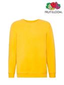 FELPA PREMIUM SET-IN BAMBINO GIROCOLLO GIALLO