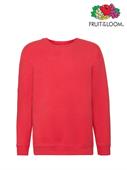FELPA PREMIUM SET-IN BAMBINO GIROCOLLO ROSSO