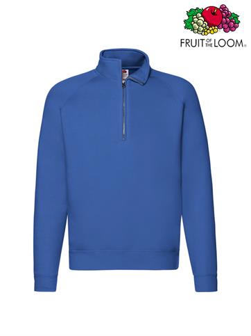 FELPA MEZZA ZIP PREMIUM UOMO 62032 BLU ROYAL