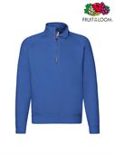 FELPA MEZZA ZIP PREMIUM UOMO 62032 BLU ROYAL