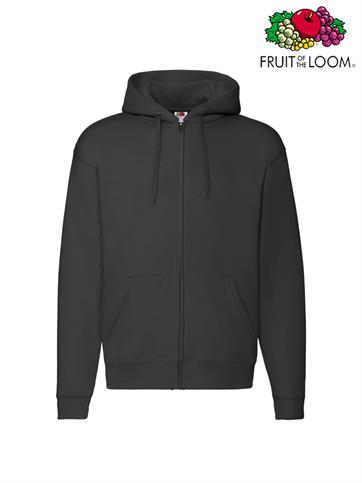 FELPA PREMIUM CAPPUCCIO E ZIP UOMO 62034 NERO