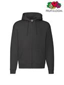 FELPA PREMIUM CAPPUCCIO E ZIP UOMO 62034 NERO