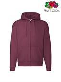 FELPA PREMIUM CAPPUCCIO E ZIP UOMO 62034 BORDEAUX
