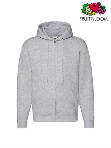 FELPA PREMIUM CAPPUCCIO E ZIP UOMO 62034 GRIGIO MELANGE