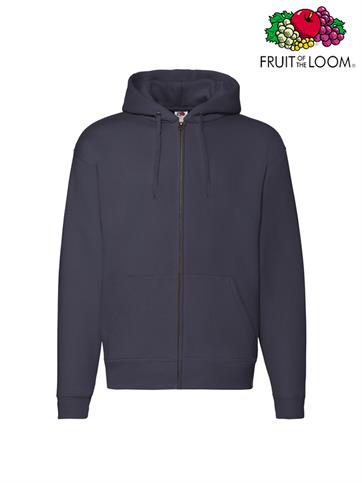 FELPA PREMIUM CAPPUCCIO E ZIP UOMO 62034 BLU NOTTE