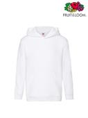 FELPA PREMIUM BAMBINO CON CAPPUCCIO 62037 BIANCO