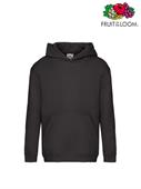 FELPA PREMIUM BAMBINO CON CAPPUCCIO 62037 NERO