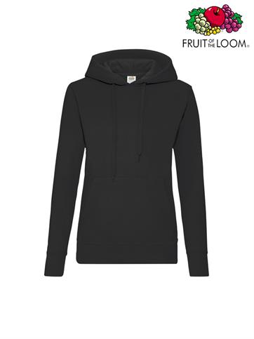 FELPA CAPPUCCIO DONNA SAGOMATA NERO