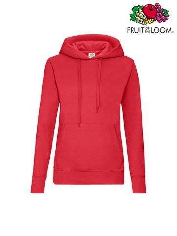 FELPA CAPPUCCIO DONNA SAGOMATA ROSSO