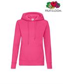 FELPA CAPPUCCIO DONNA SAGOMATA FUCSIA