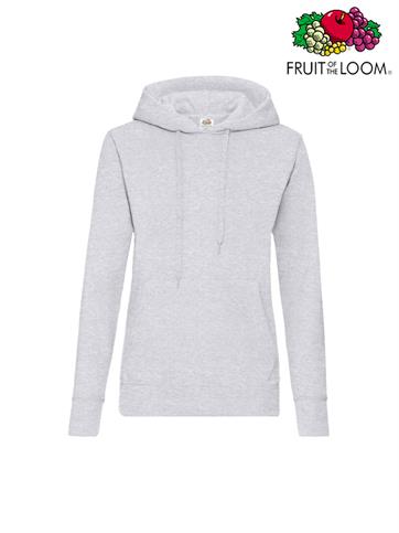FELPA CAPPUCCIO DONNA SAGOMATA GRIGIO MELANGE