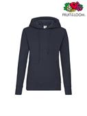 FELPA CAPPUCCIO DONNA SAGOMATA BLU NOTTE