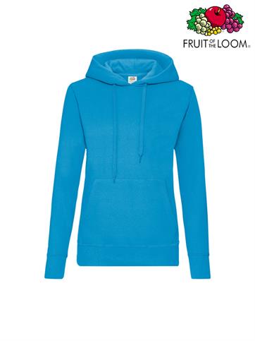 FELPA CAPPUCCIO DONNA SAGOMATA AZZURRO