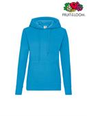 FELPA CAPPUCCIO DONNA SAGOMATA AZZURRO