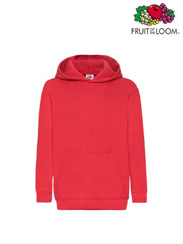 FELPA CAPPUCCIO CLASSIC BIMBO ROSSO