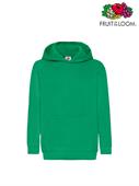 FELPA CAPPUCCIO CLASSIC BIMBO VERDE PRATO