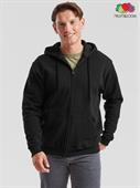 FELPA UOMO CAPPUCCIO E ZIP CLASSIC LEGGERA FRUIT OF THE LOOM