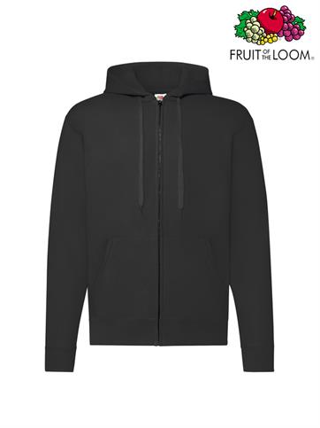 FELPA UOMO CLASSIC ZIP E CAPPUCCIO NERO