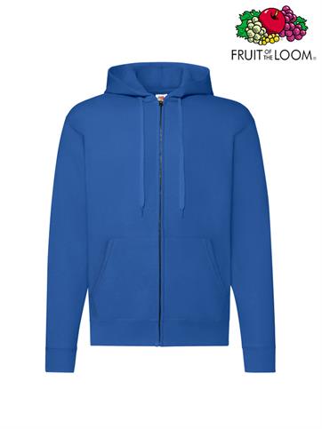 FELPA UOMO CLASSIC ZIP E CAPPUCCIO ROYAL