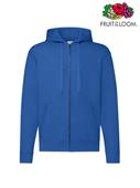 FELPA UOMO CLASSIC ZIP E CAPPUCCIO ROYAL