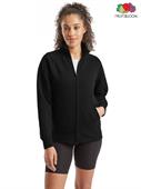 FELPA DONNA ZIP LUNGA COMPLETA PREMIUM FRUIT OF THE LOOM