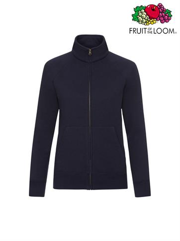 FELPA DONNA PREMIUM ZIP LUNGA BLU NOTTE
