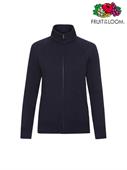 FELPA DONNA PREMIUM ZIP LUNGA BLU NOTTE